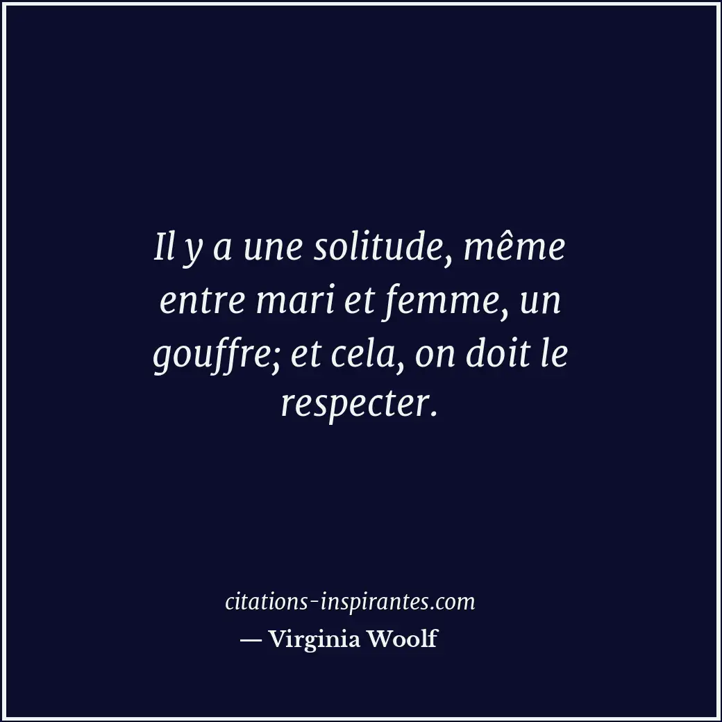 Citation de Virginia Woolf