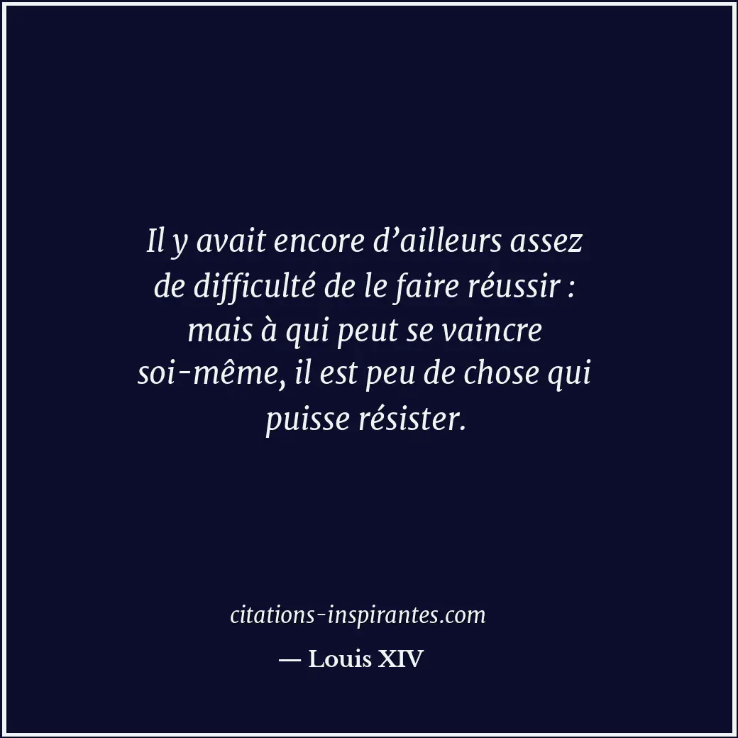 Citation de Louis XIV