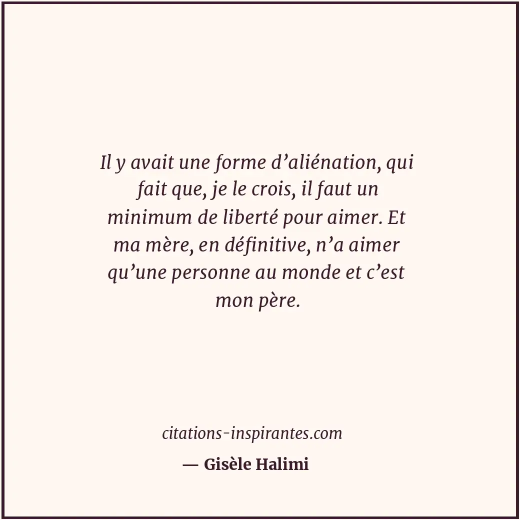 Citation de Gisèle Halimi