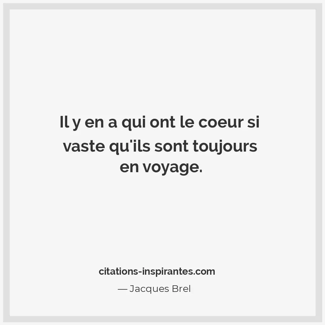 Citation de Jacques Brel