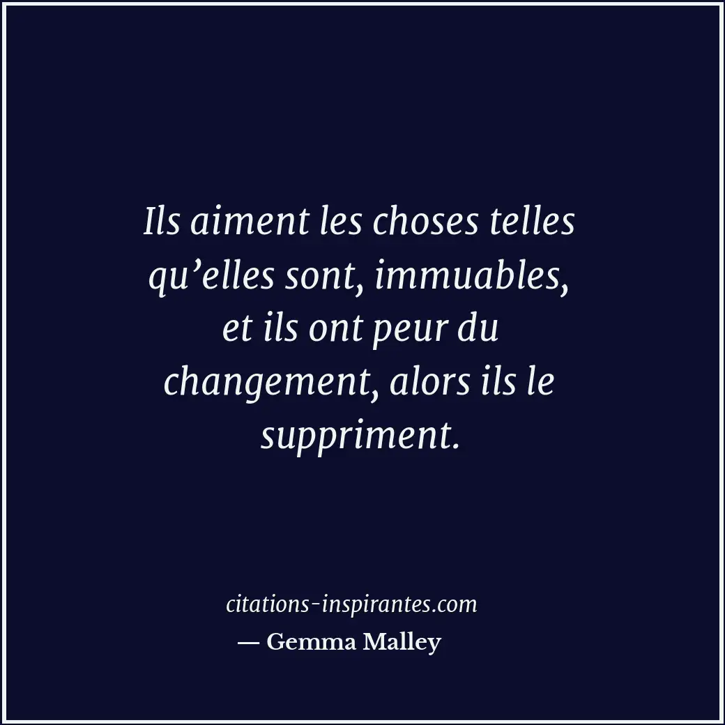 Citation de Gemma Malley