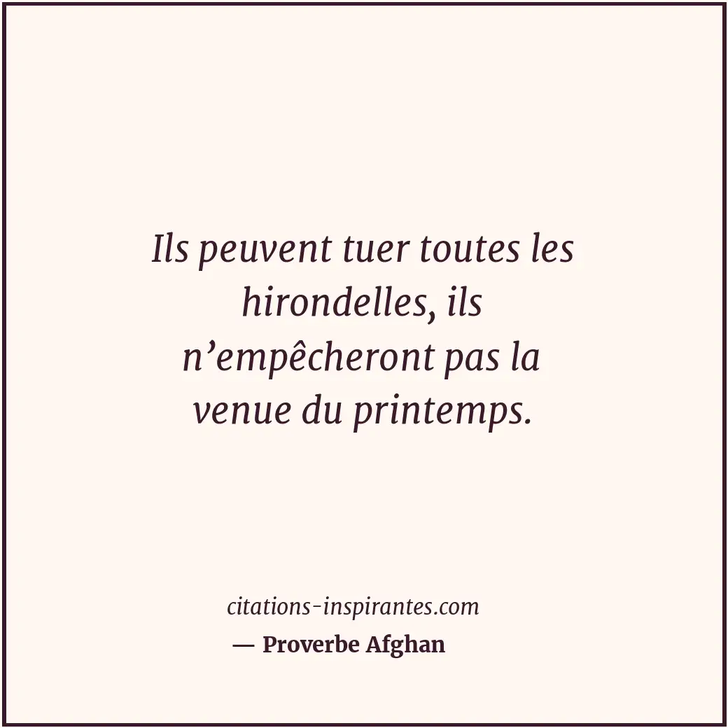 Citation de Proverbe Afghan