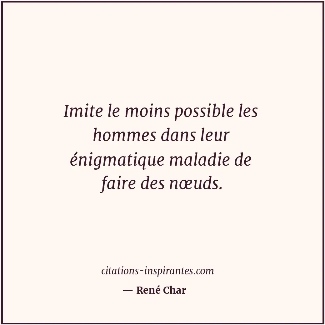 Citation de René Char