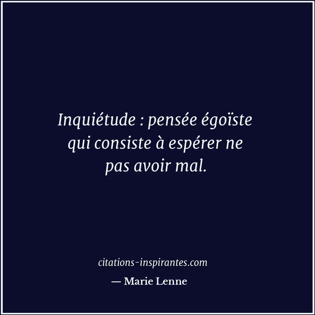 Citation de Marie Lenne