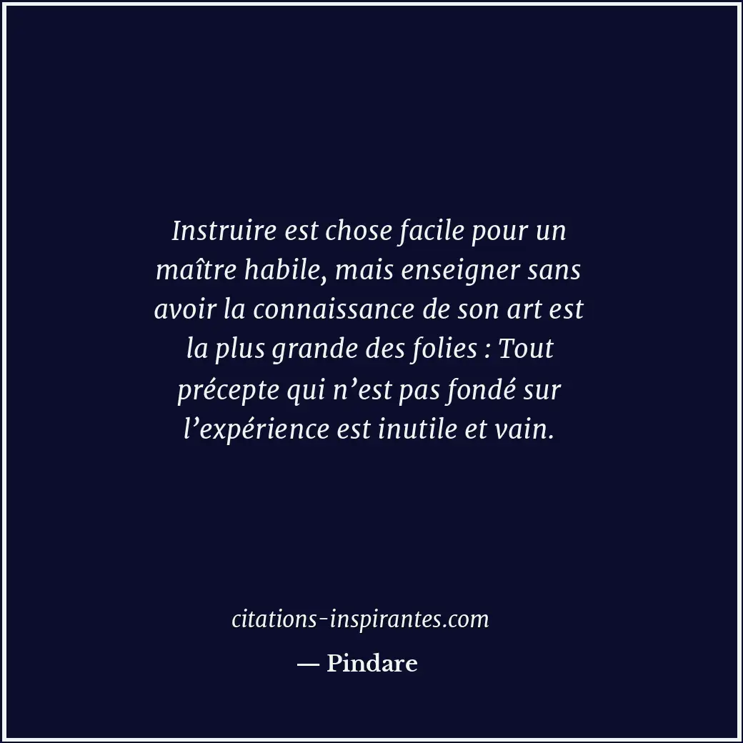 Citation de Pindare