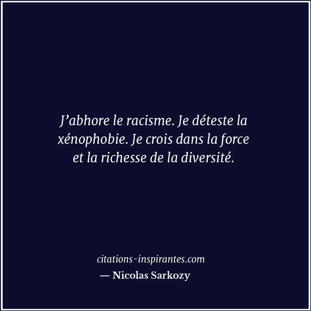 Citation de Nicolas Sarkozy