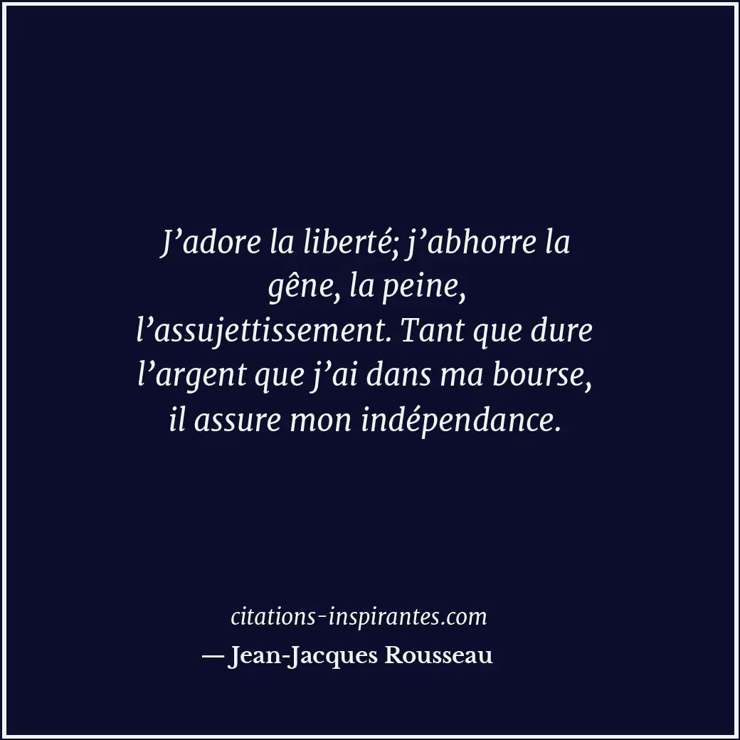 Citation de Jean-Jacques Rousseau