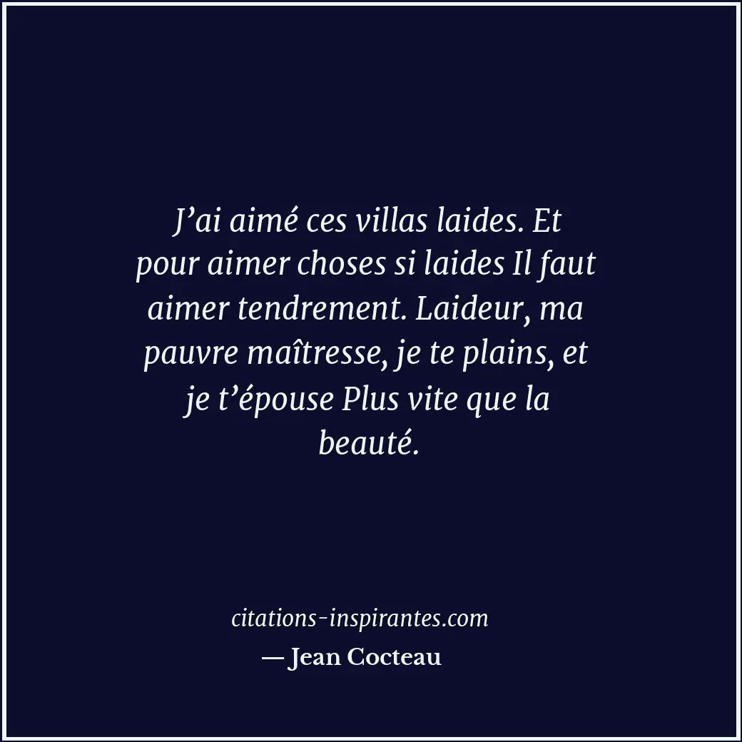 Citation de Jean Cocteau