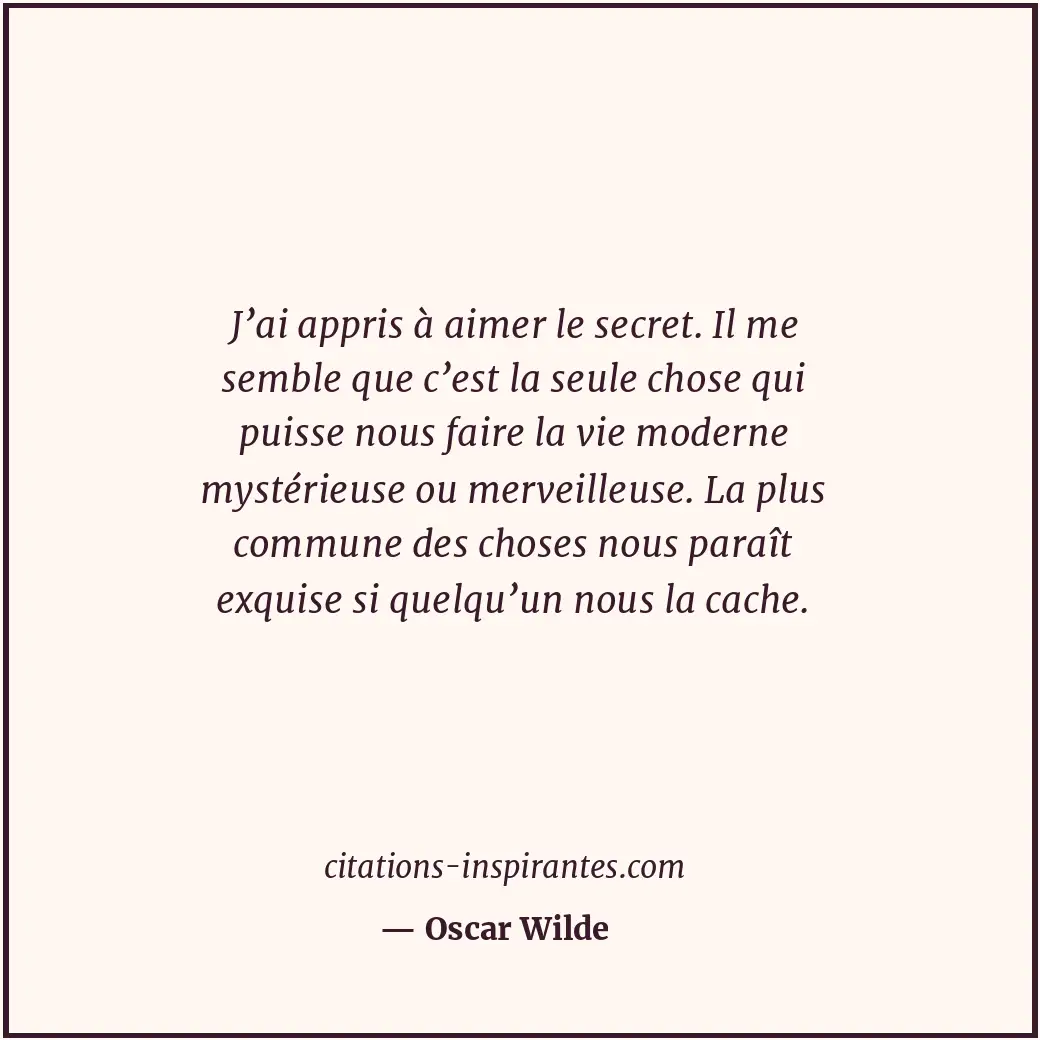 Citation de Oscar Wilde