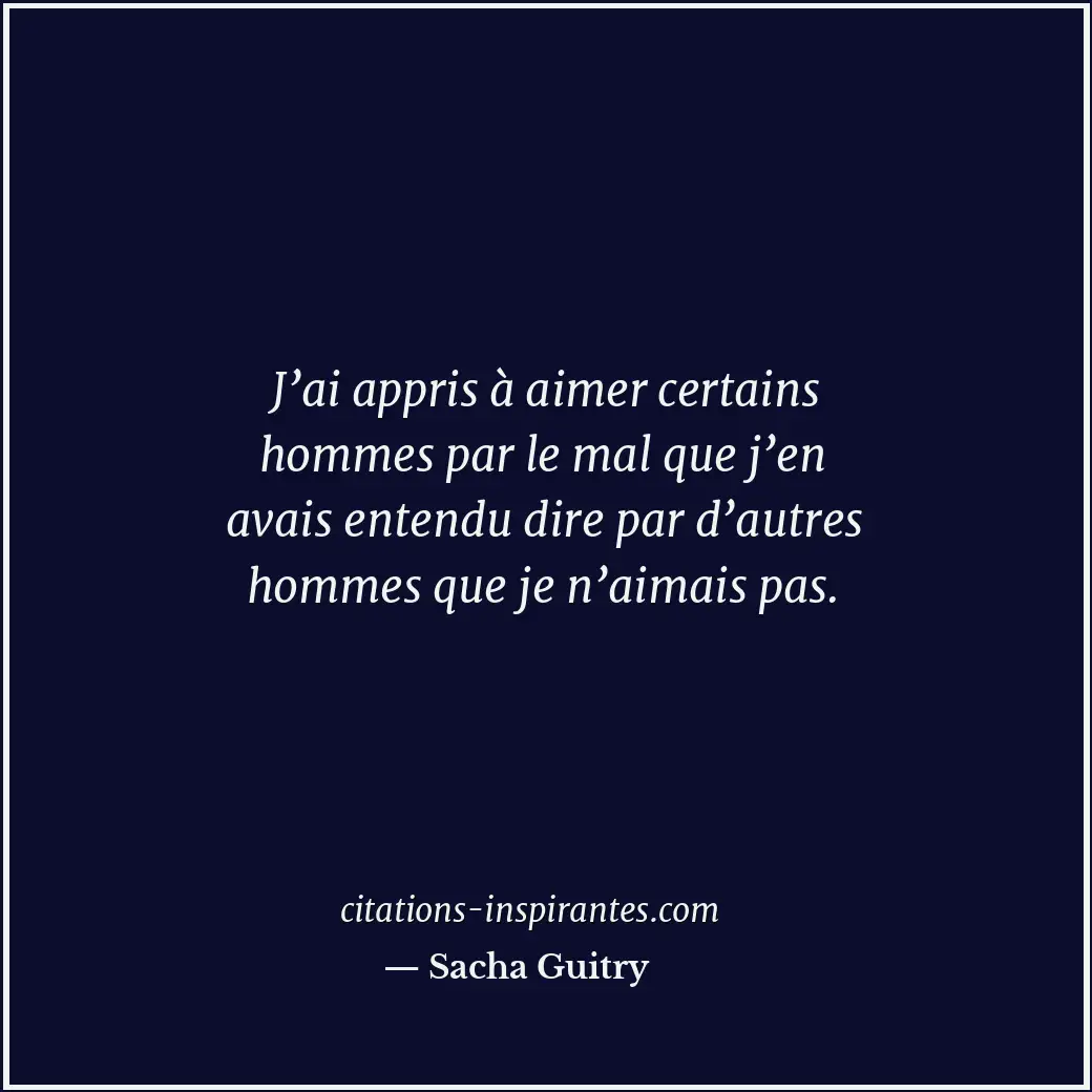 Citation de Sacha Guitry