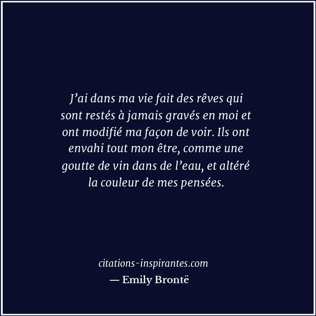 Citation de Emily Brontë