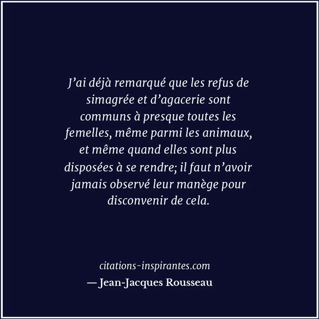 Citation de Jean-Jacques Rousseau