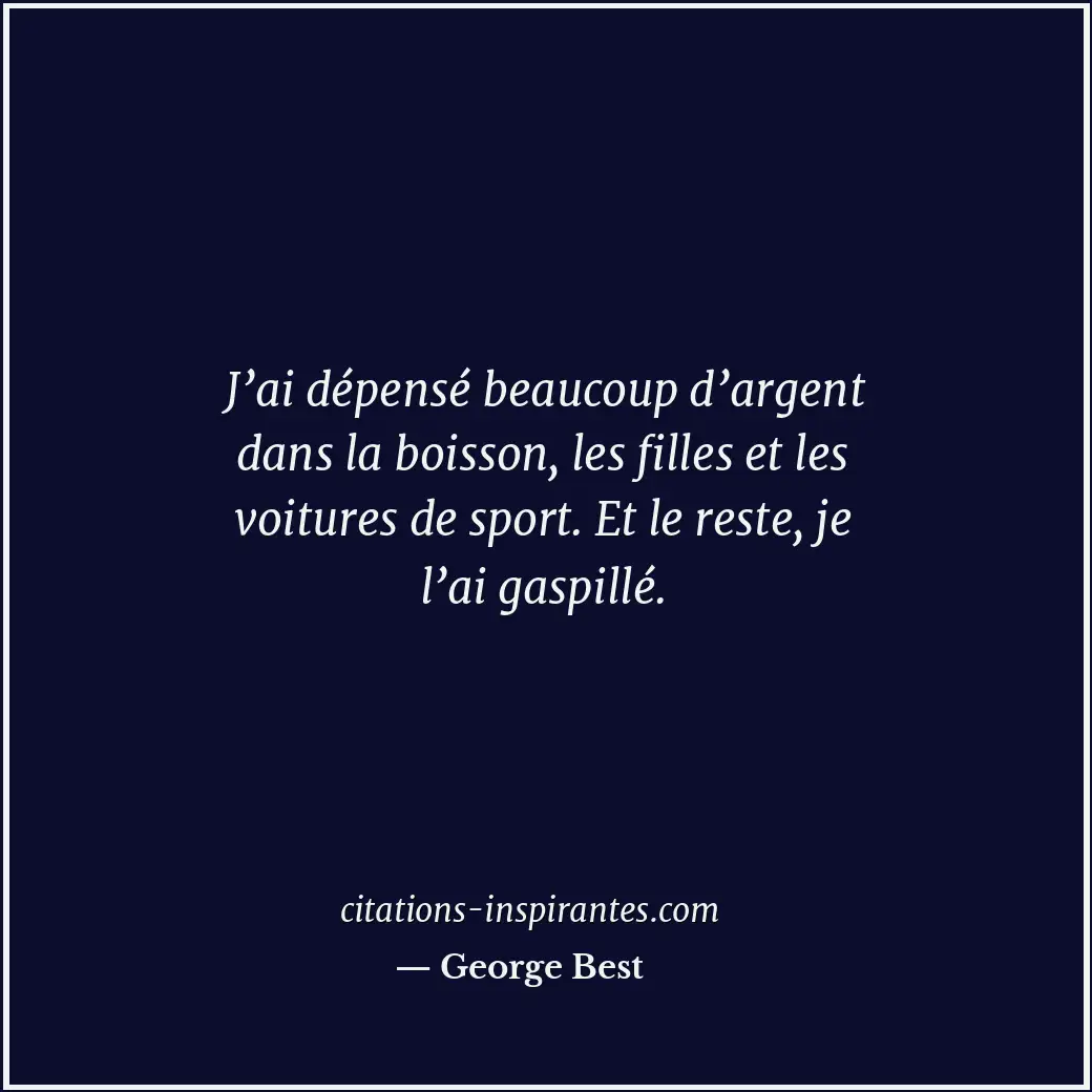 Citation de George Best