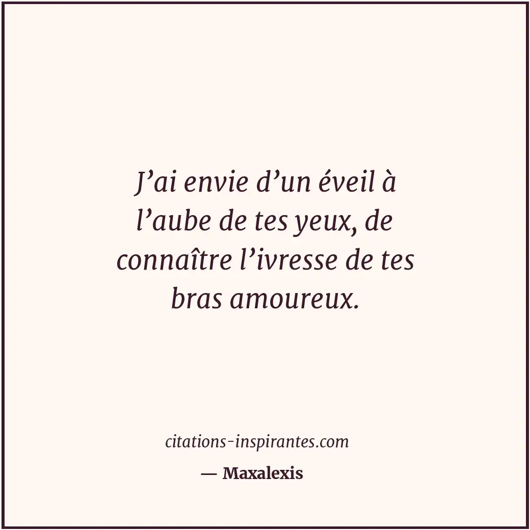 Citation de Maxalexis