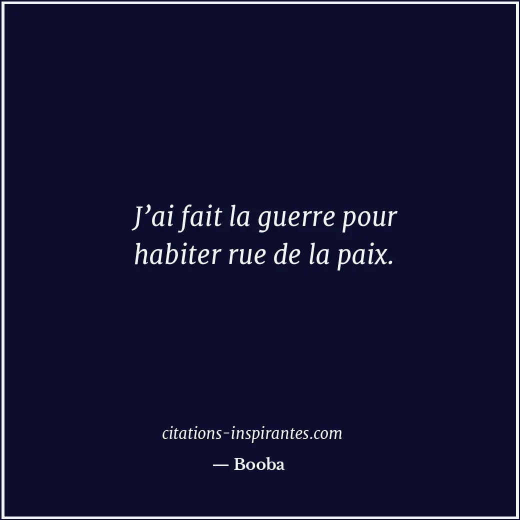 Citation de Booba