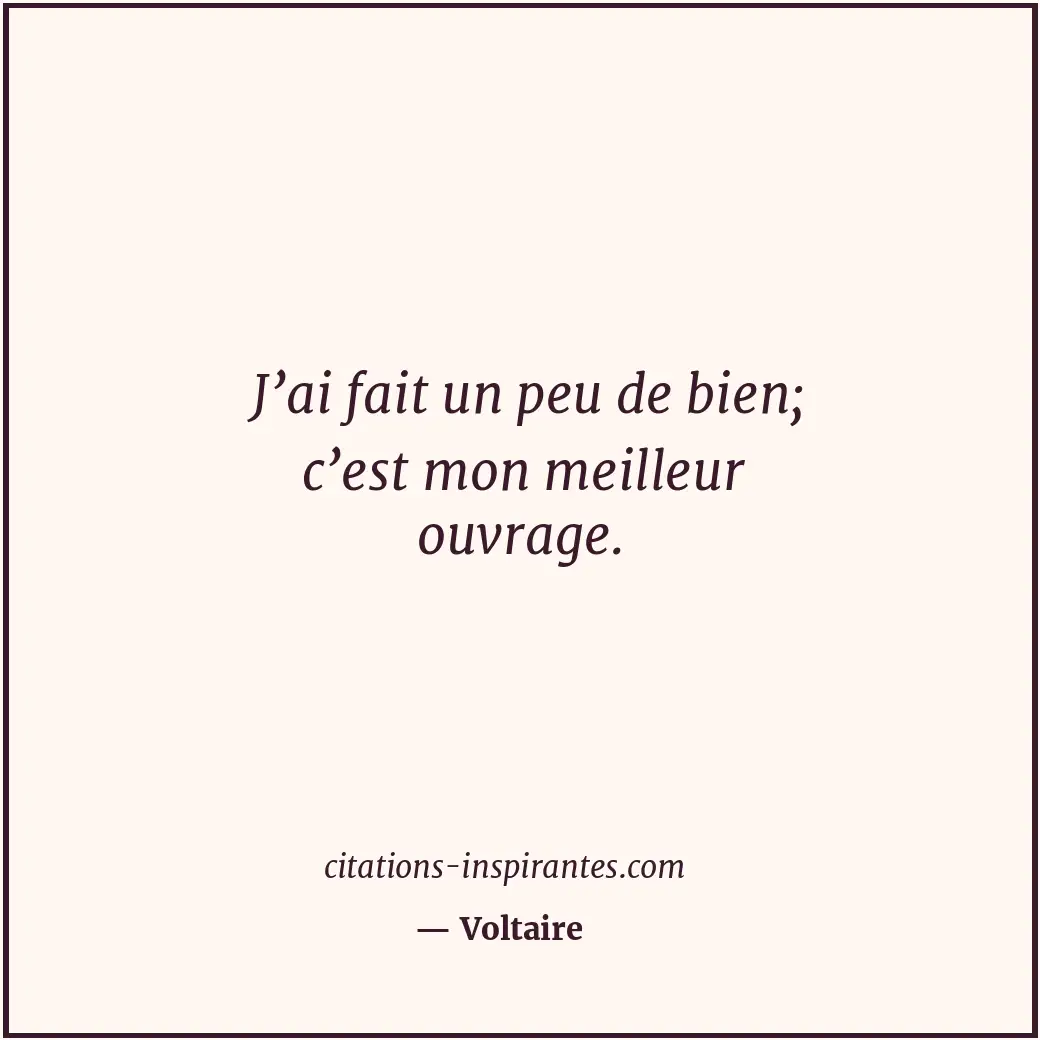 Citation de Voltaire