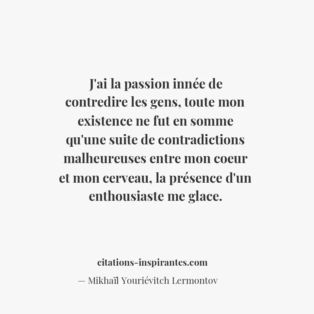 Citation de Mikhaïl Youriévitch Lermontov