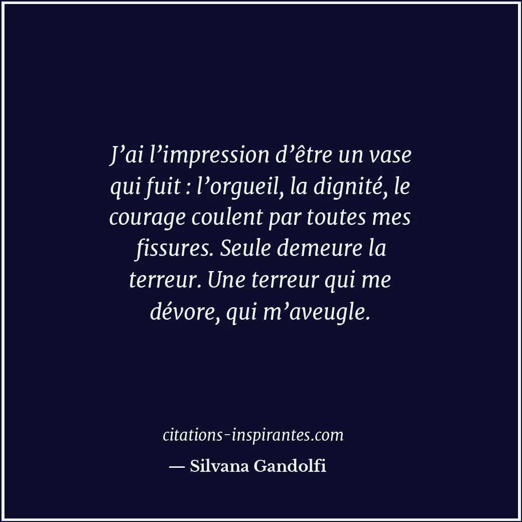 Citation de Silvana Gandolfi