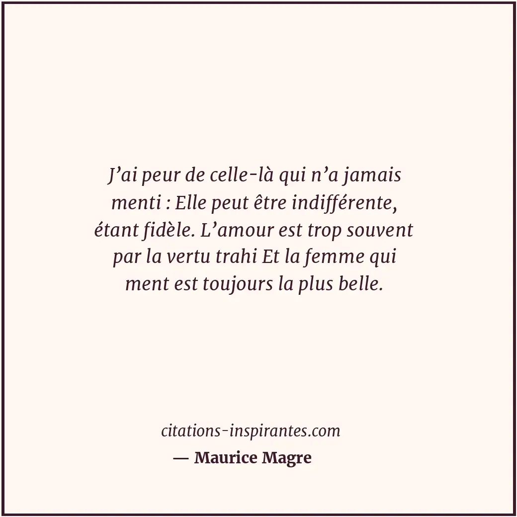 Citation de Maurice Magre