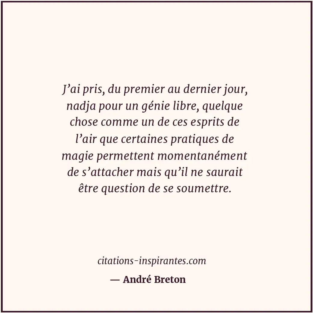 Citation de André Breton