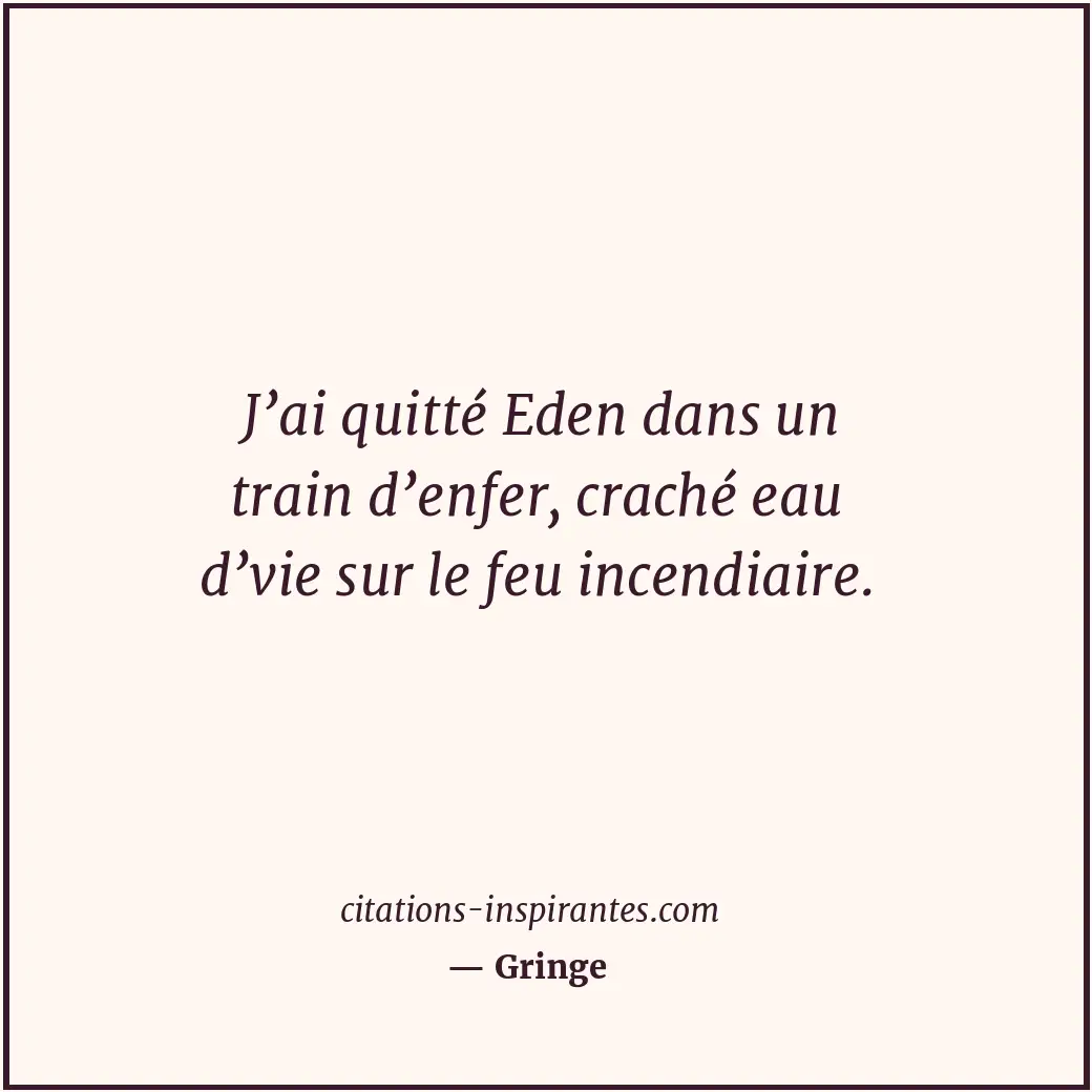 Citation de Gringe