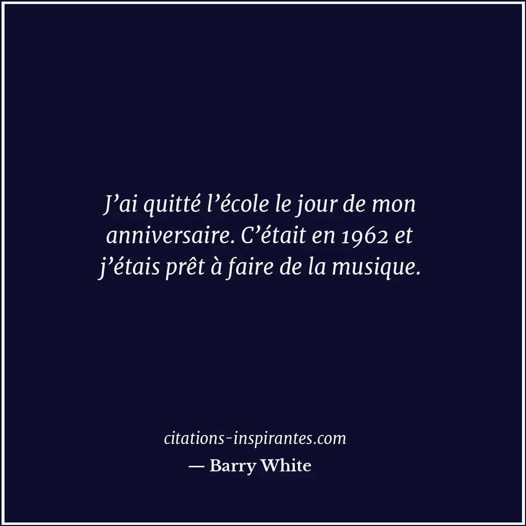 Citation de Barry White