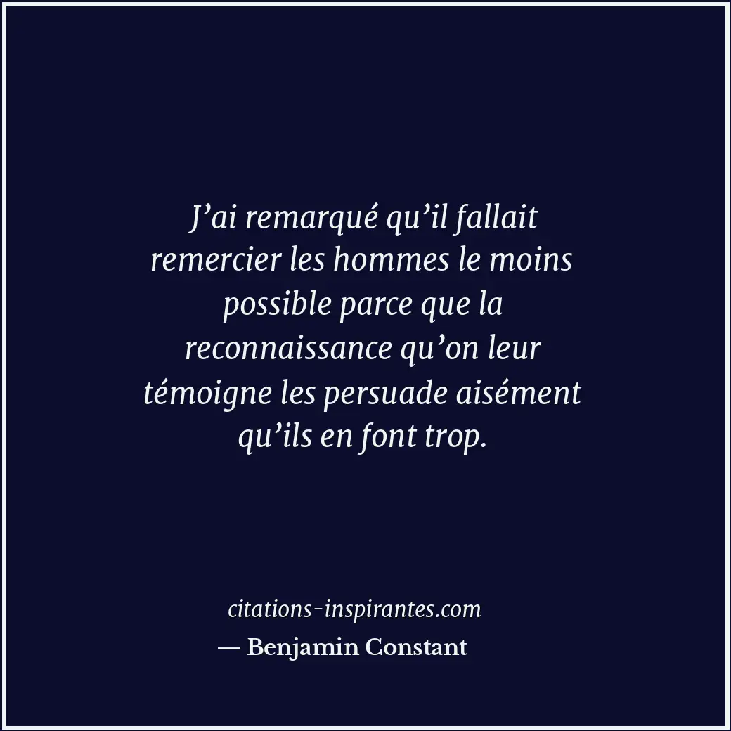 Citation de Benjamin Constant