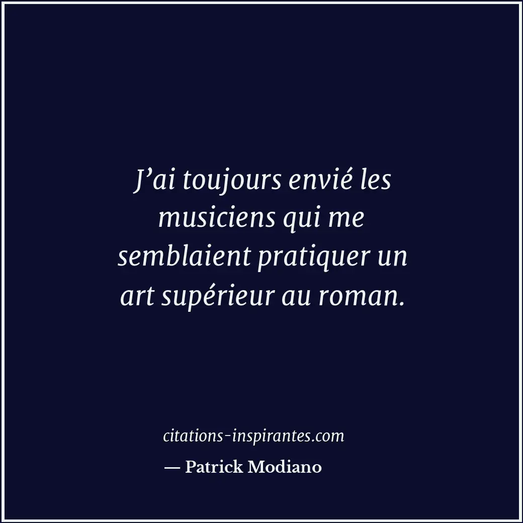 Citation de Patrick Modiano