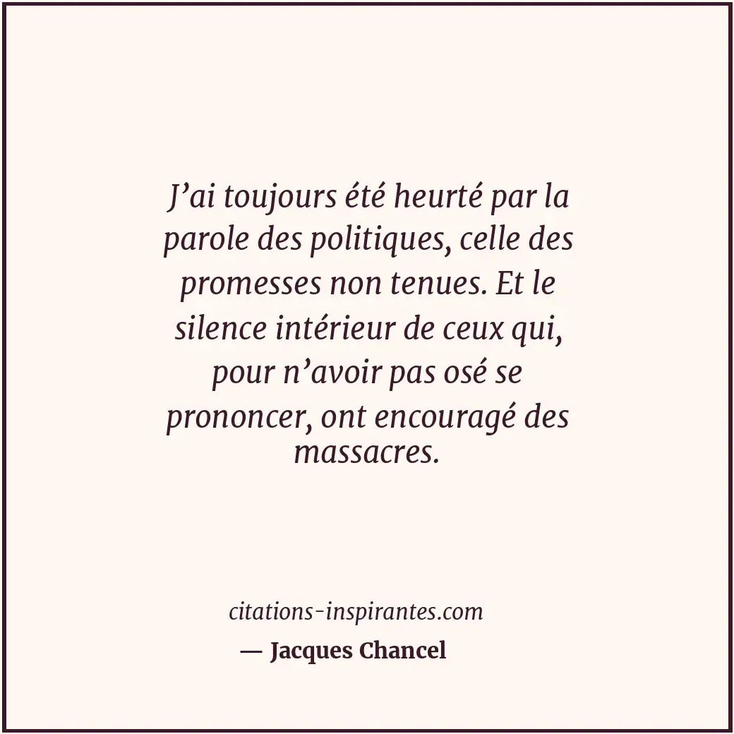 Citation de Jacques Chancel