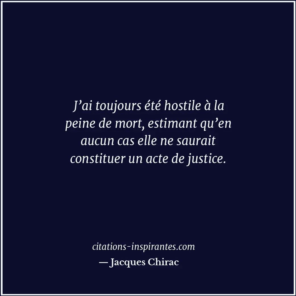 Citation de Jacques Chirac