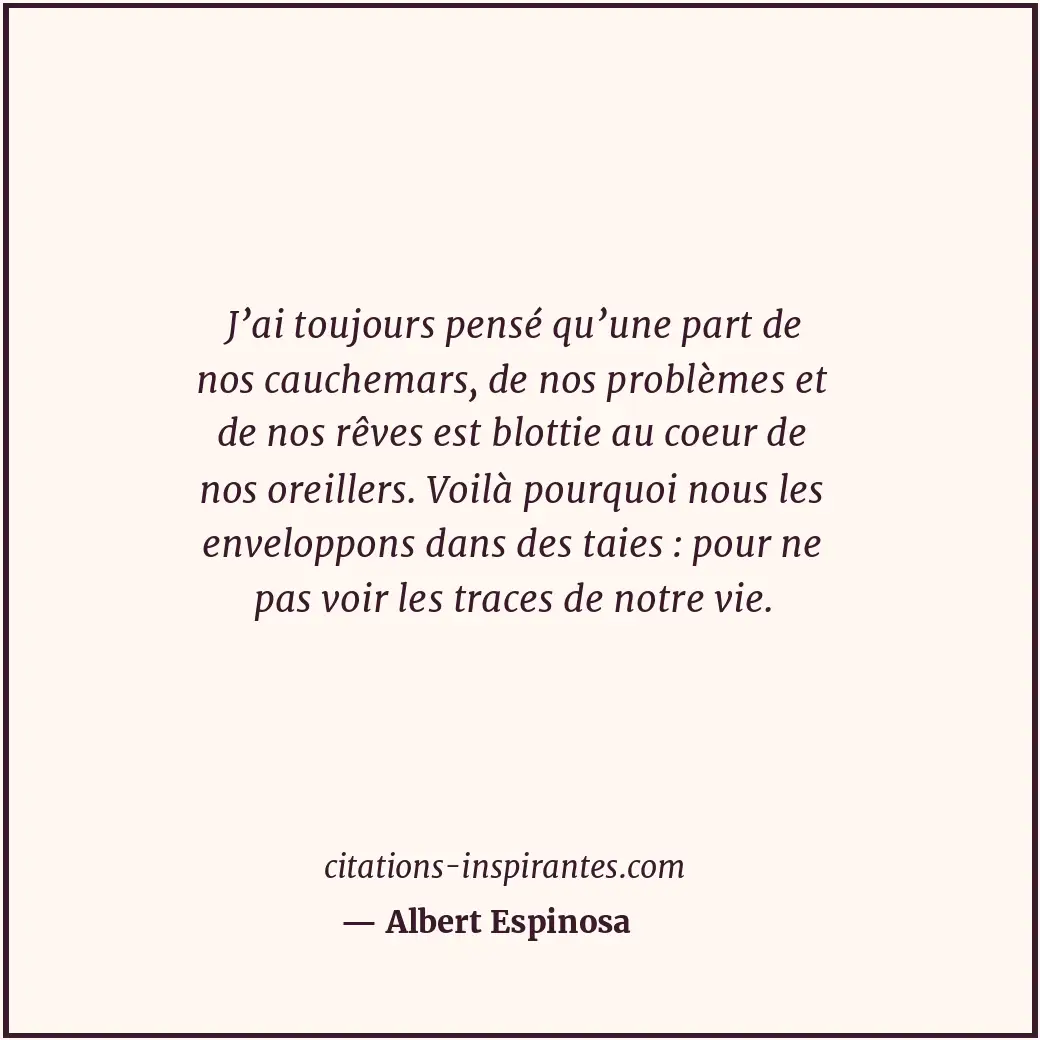 Citation de Albert Espinosa