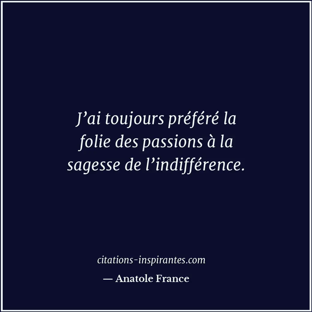 Citation de Anatole France