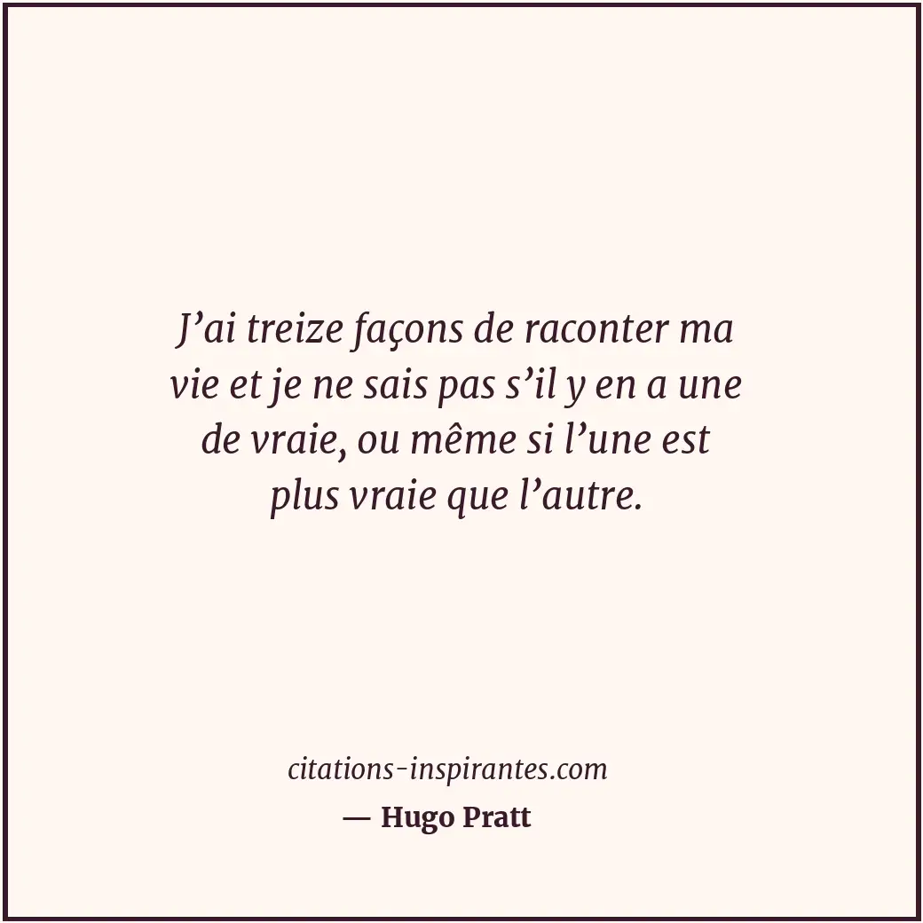 Citation de Hugo Pratt