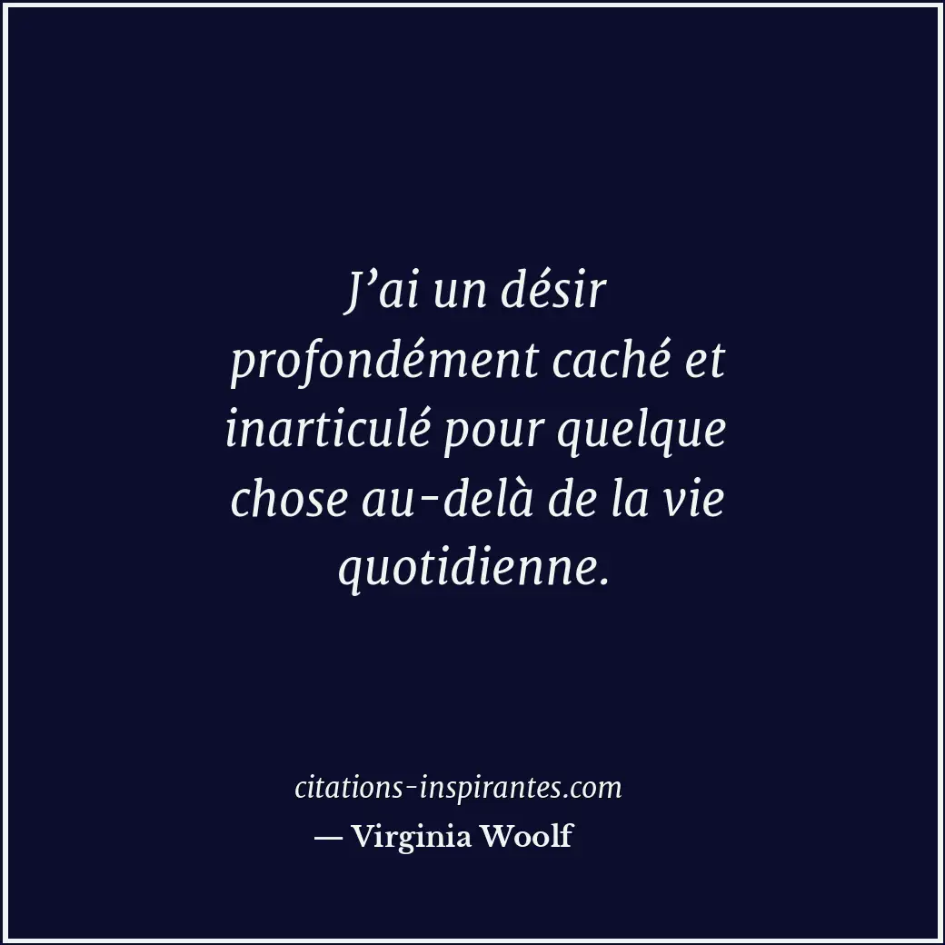 Citation de Virginia Woolf