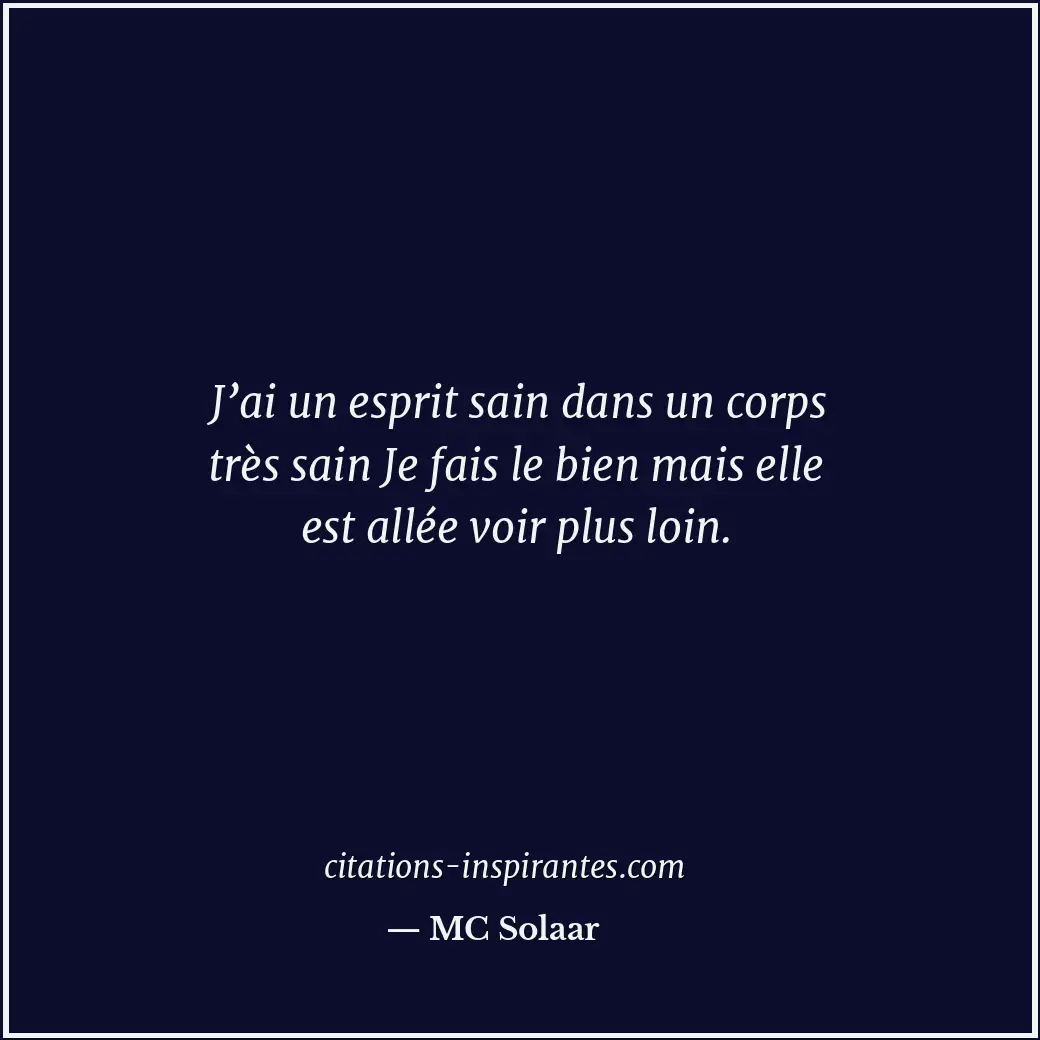 Citation de MC Solaar