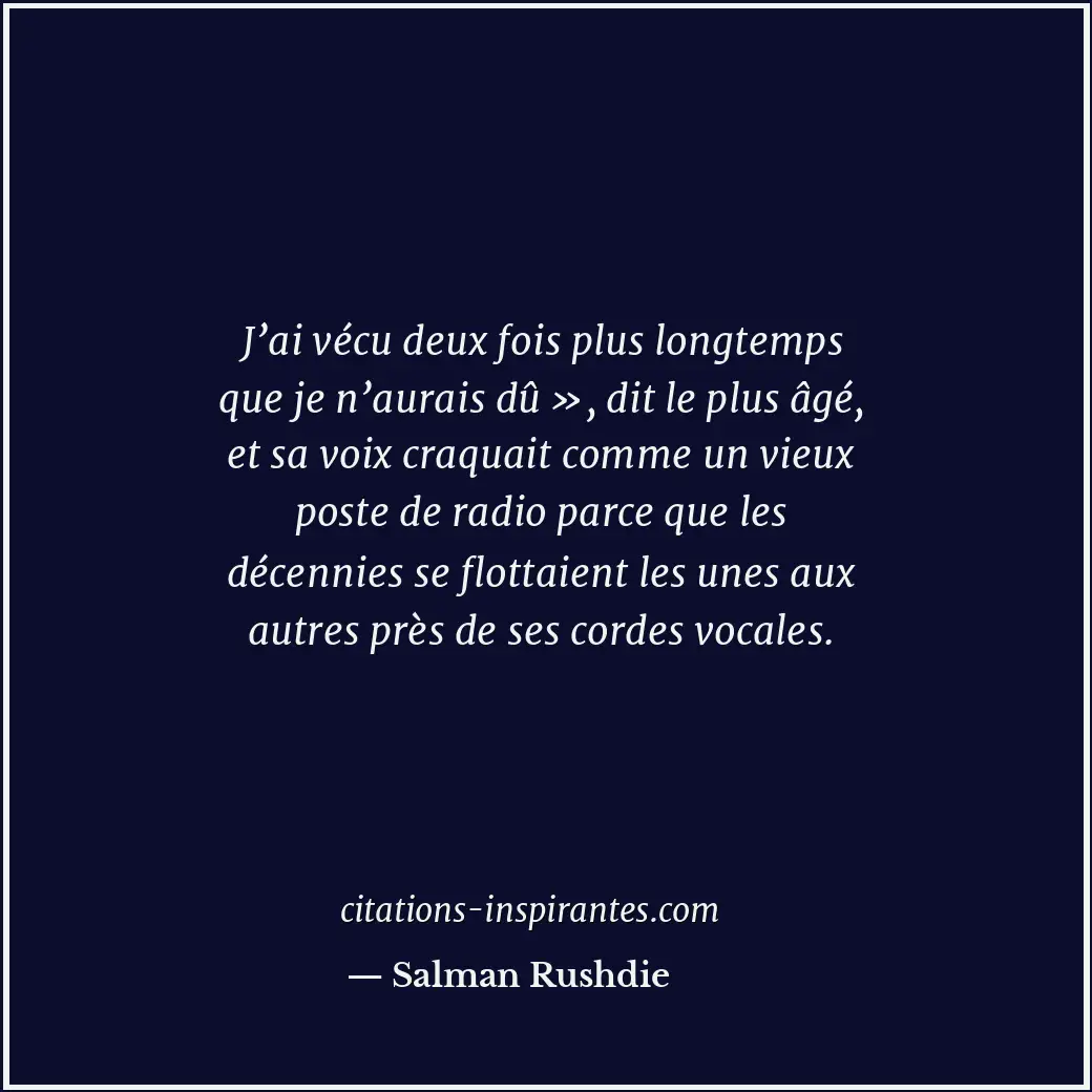 Citation de Salman Rushdie