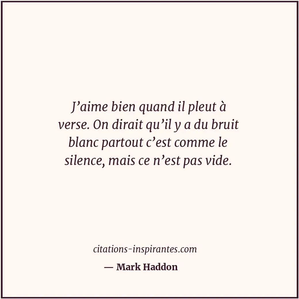 Citation de Mark Haddon