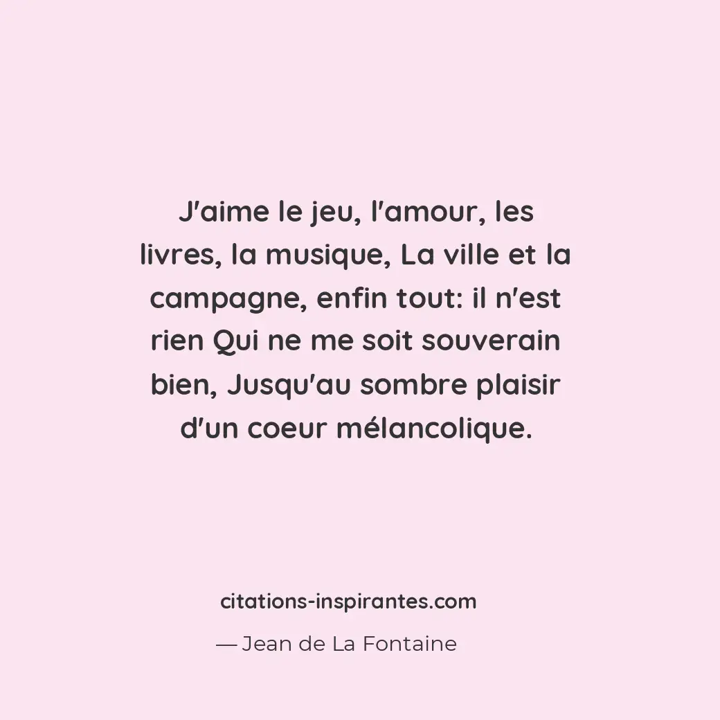 Citation de Jean de La Fontaine