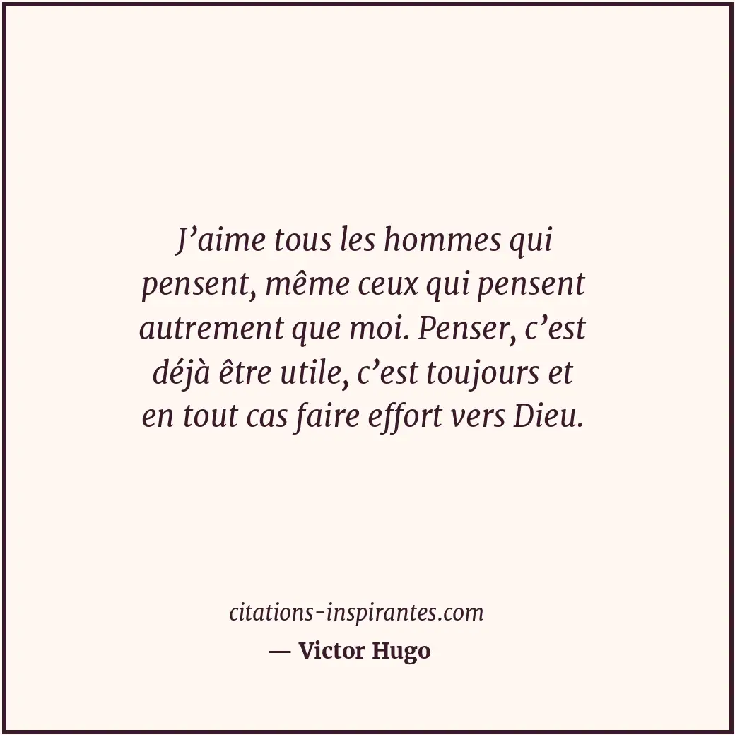 Citation de Victor Hugo