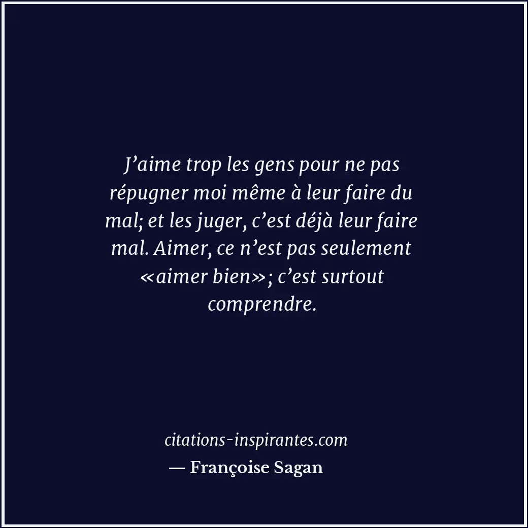 Citation de Françoise Sagan