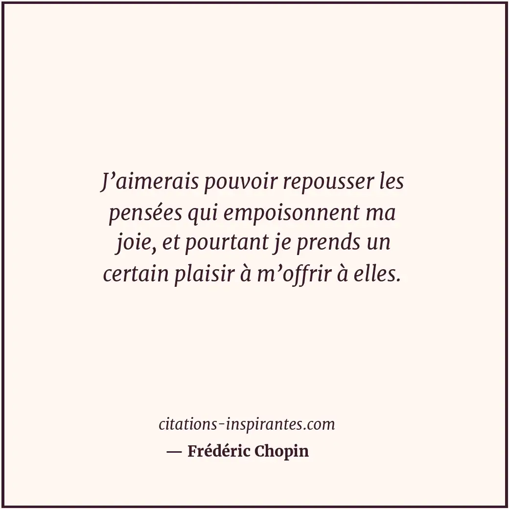 Citation de Frédéric Chopin
