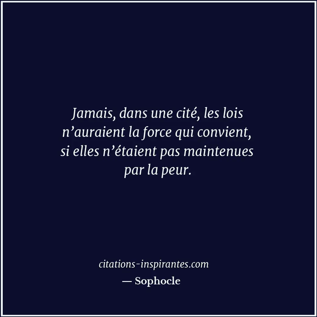 Citation de Sophocle