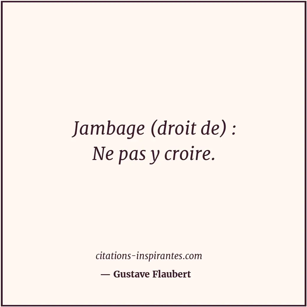 Citation de Gustave Flaubert