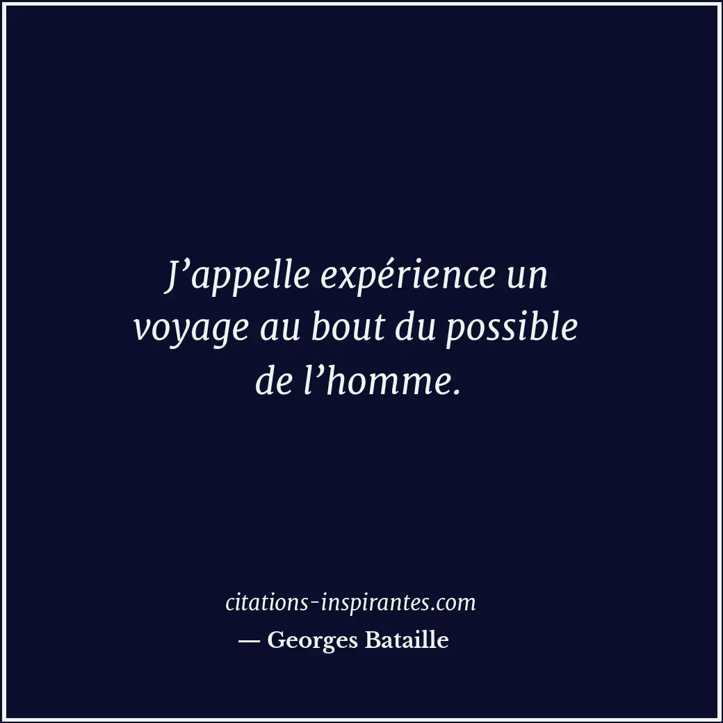 Citation de Georges Bataille