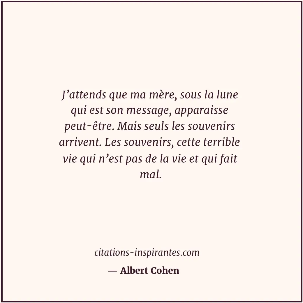 Citation de Albert Cohen