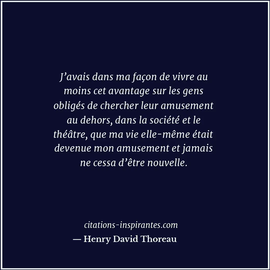 Citation de Henry David Thoreau