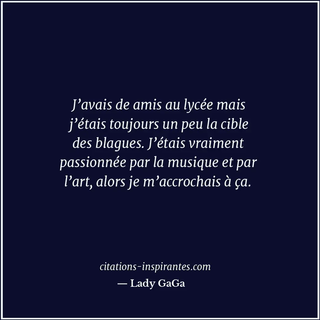 Citation de Lady GaGa