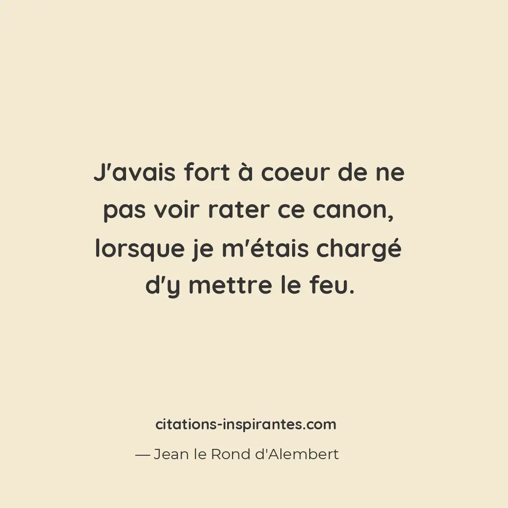 Citation de Jean le Rond d'Alembert