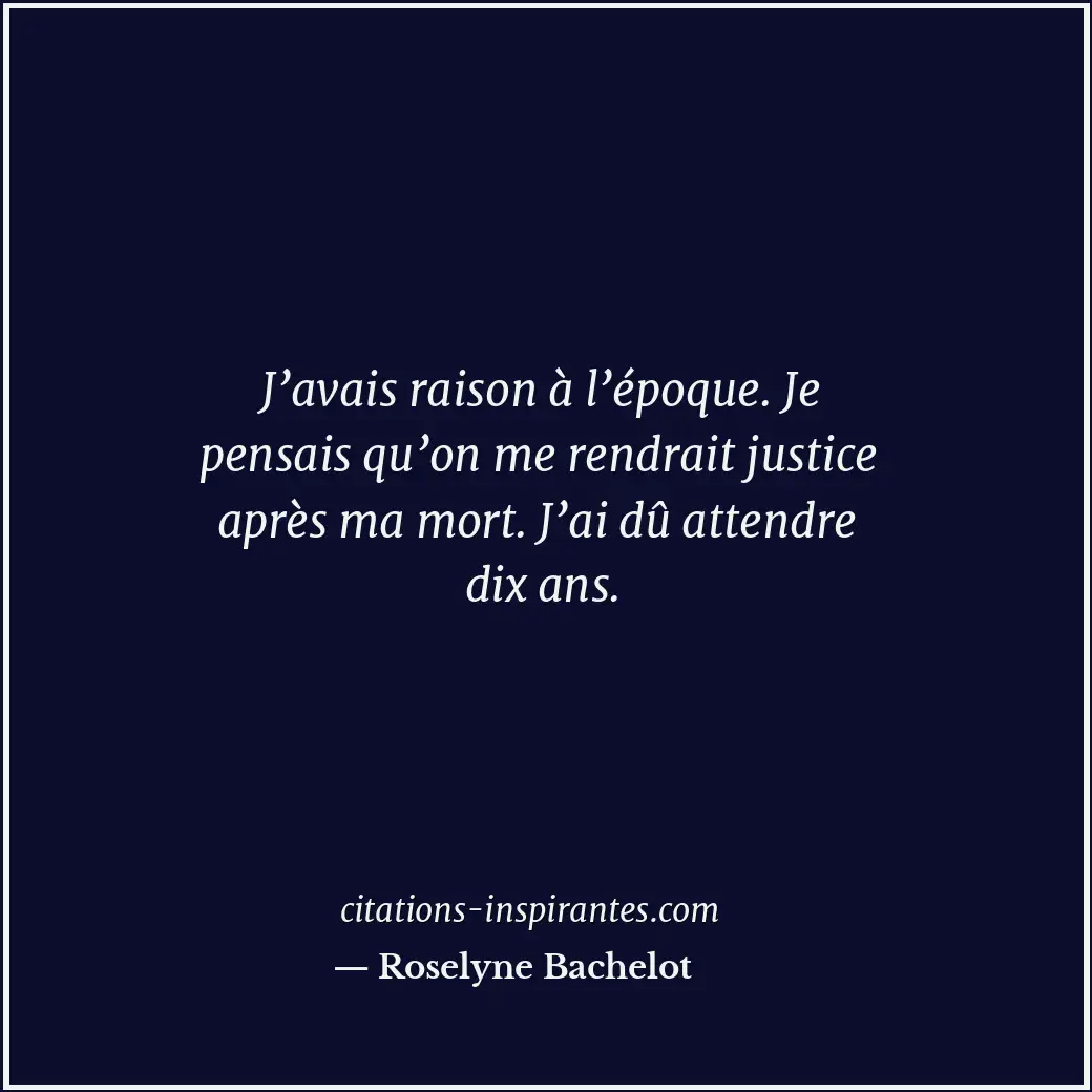 Citation de Roselyne Bachelot