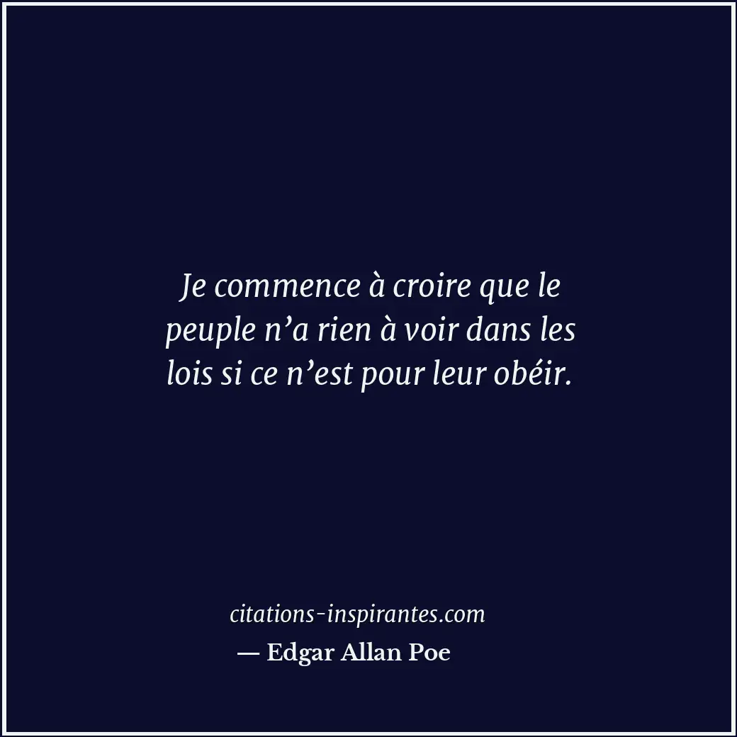 Citation de Edgar Allan Poe